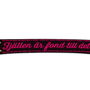 Halsduk - Fjällen är fond till det här